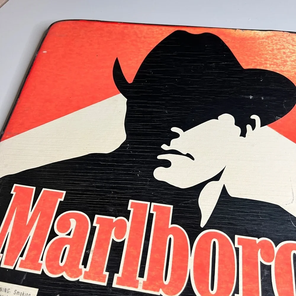 Vintage Marlboro Packs Store Price‎ Sign Philip Morris 1992 Display